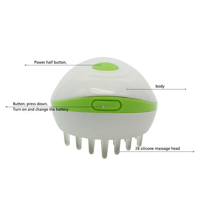 Electric Scalp Massager Comb for Relaxation