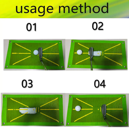 Tapete de entrenamiento de golf para detección de swing