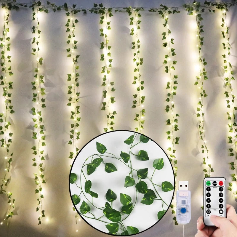 Luces LED de plantas artificiales