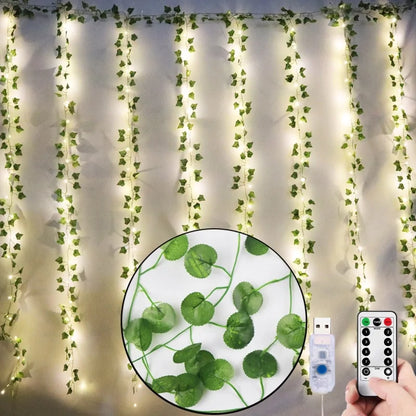 Luces LED de plantas artificiales