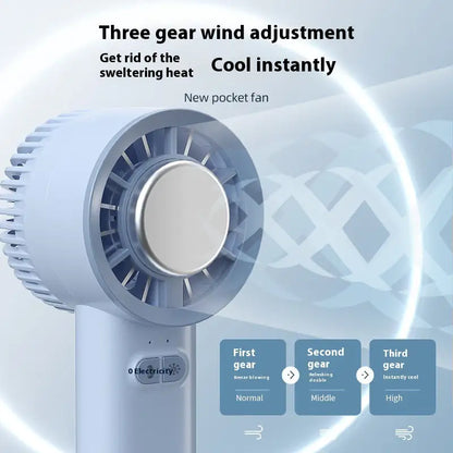 2024 Summer Gadget Handheld Turbo Jet Fan Mini Portable Ice Cold Fan Generation Brushless Motor Wind High Speed Duct Fans Violent Blower